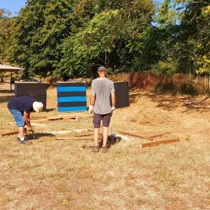 Chantier rénovation cible extérieure